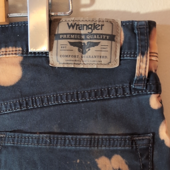 Wrangler Slim Straight Jeans Acid Wash 32X32 - Picture 8 of 10